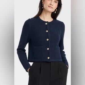 A New Day Navy Womens Lady Cardigan Size M